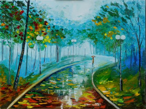 Promenade sous la pluie